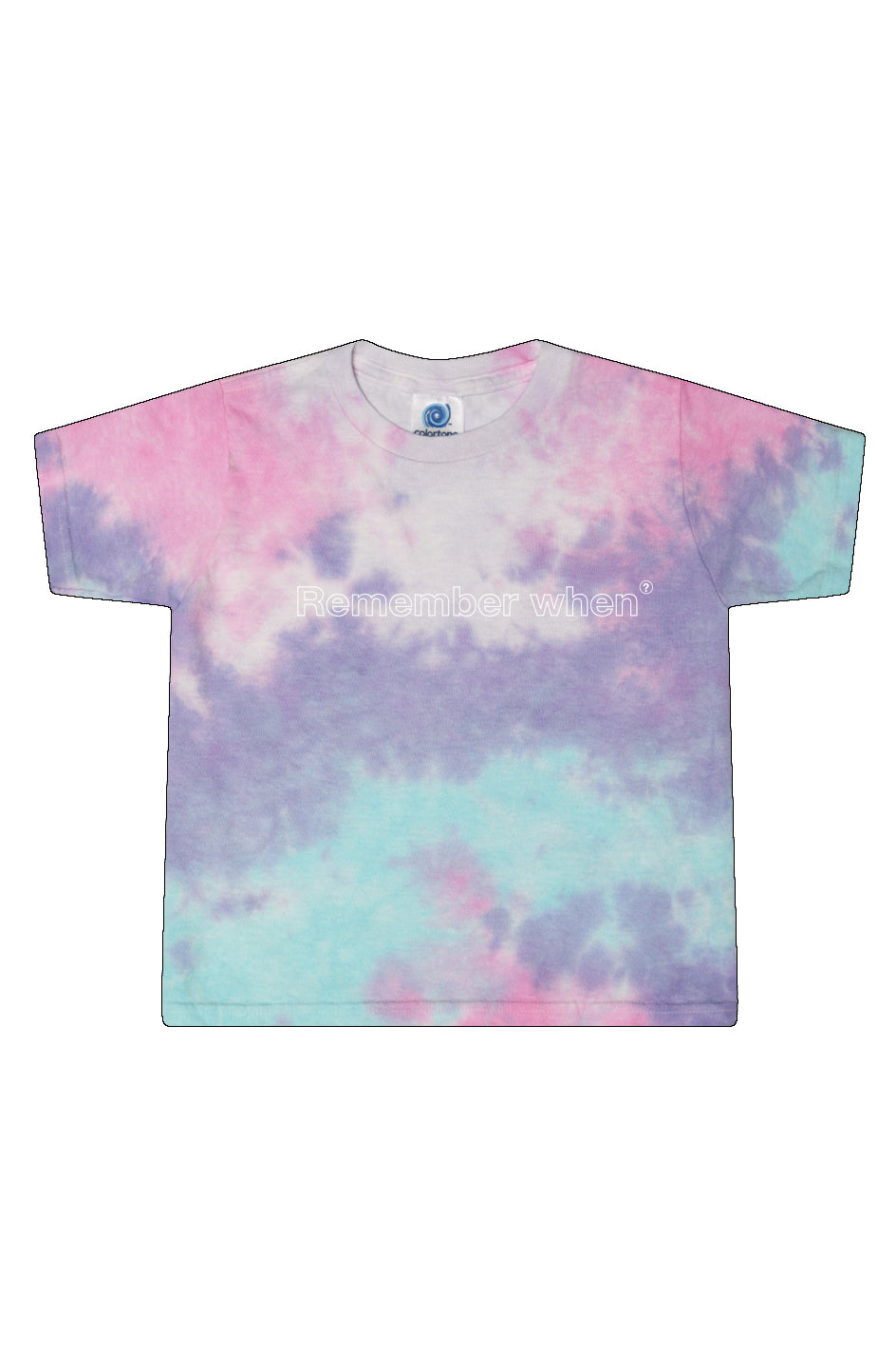 Tie-Dye Cotton Candy Ladies' Cropped T-Shirt