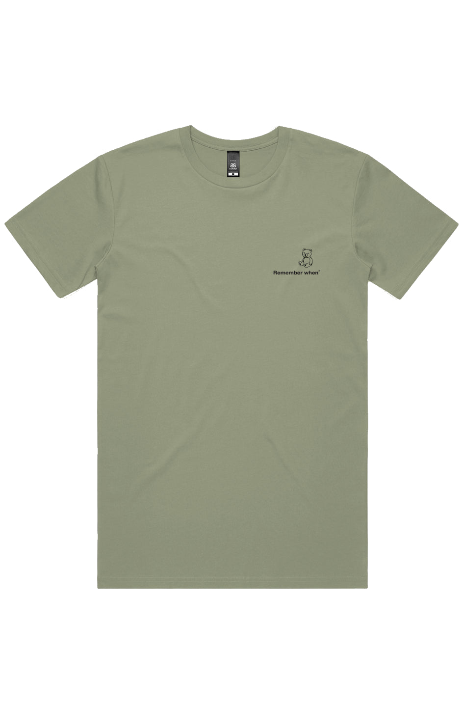 RememberWhen? upside tee Pistachio