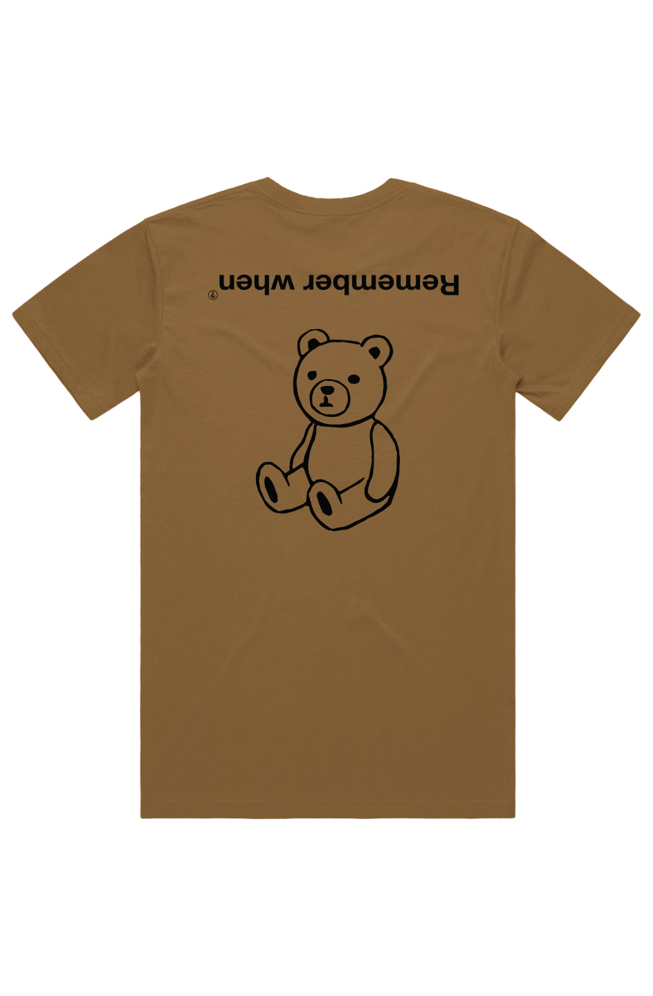 RememberWhen? Upside tee camel