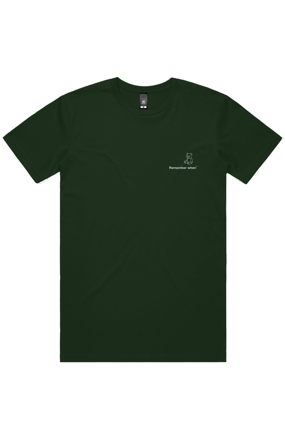 RememberWhen? Upside tee Forest Green