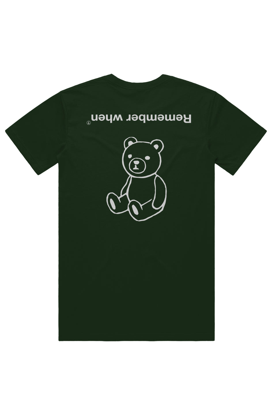 RememberWhen? Upside tee Forest Green