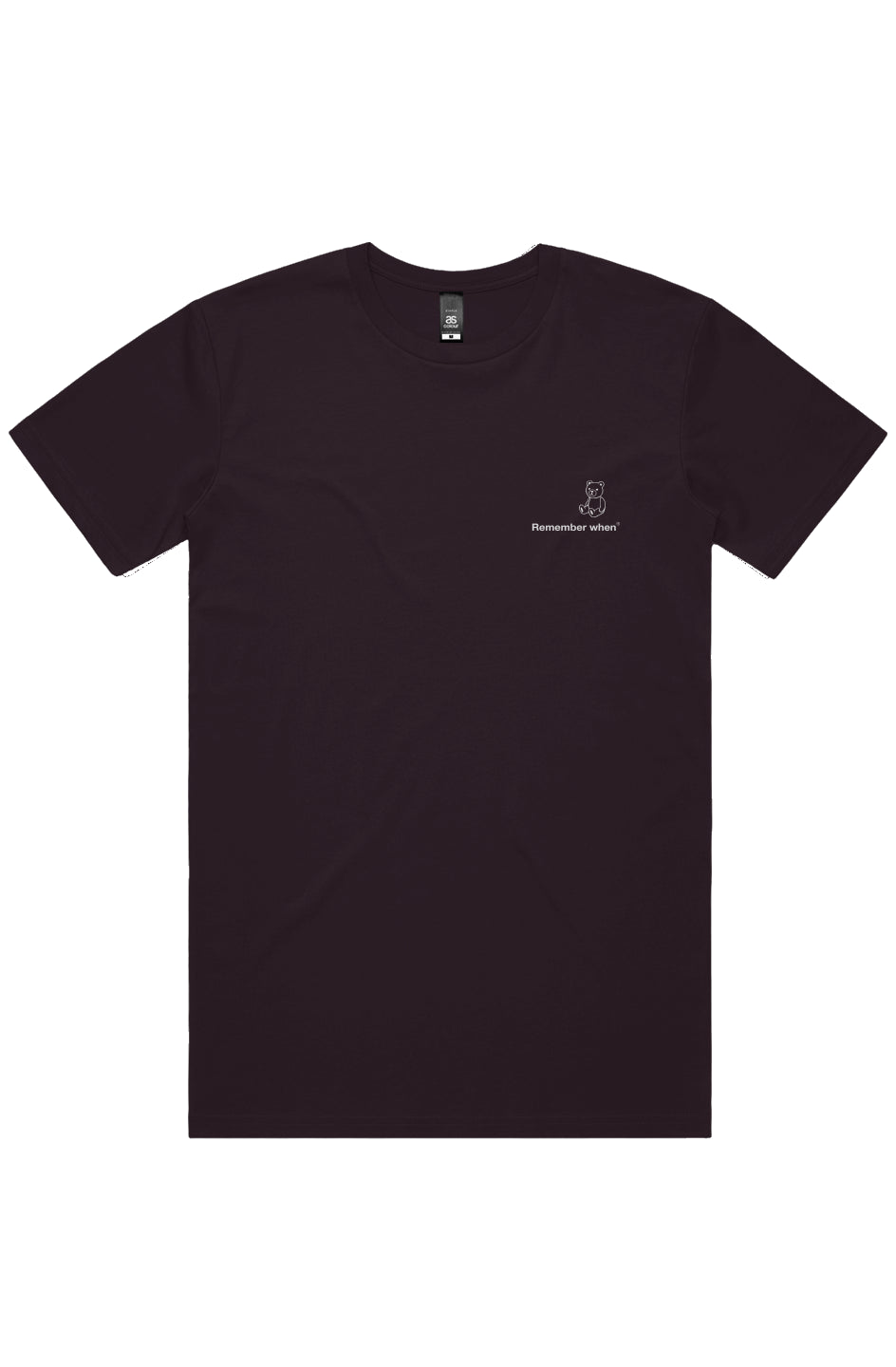 RememberWhen? Upside tee plum