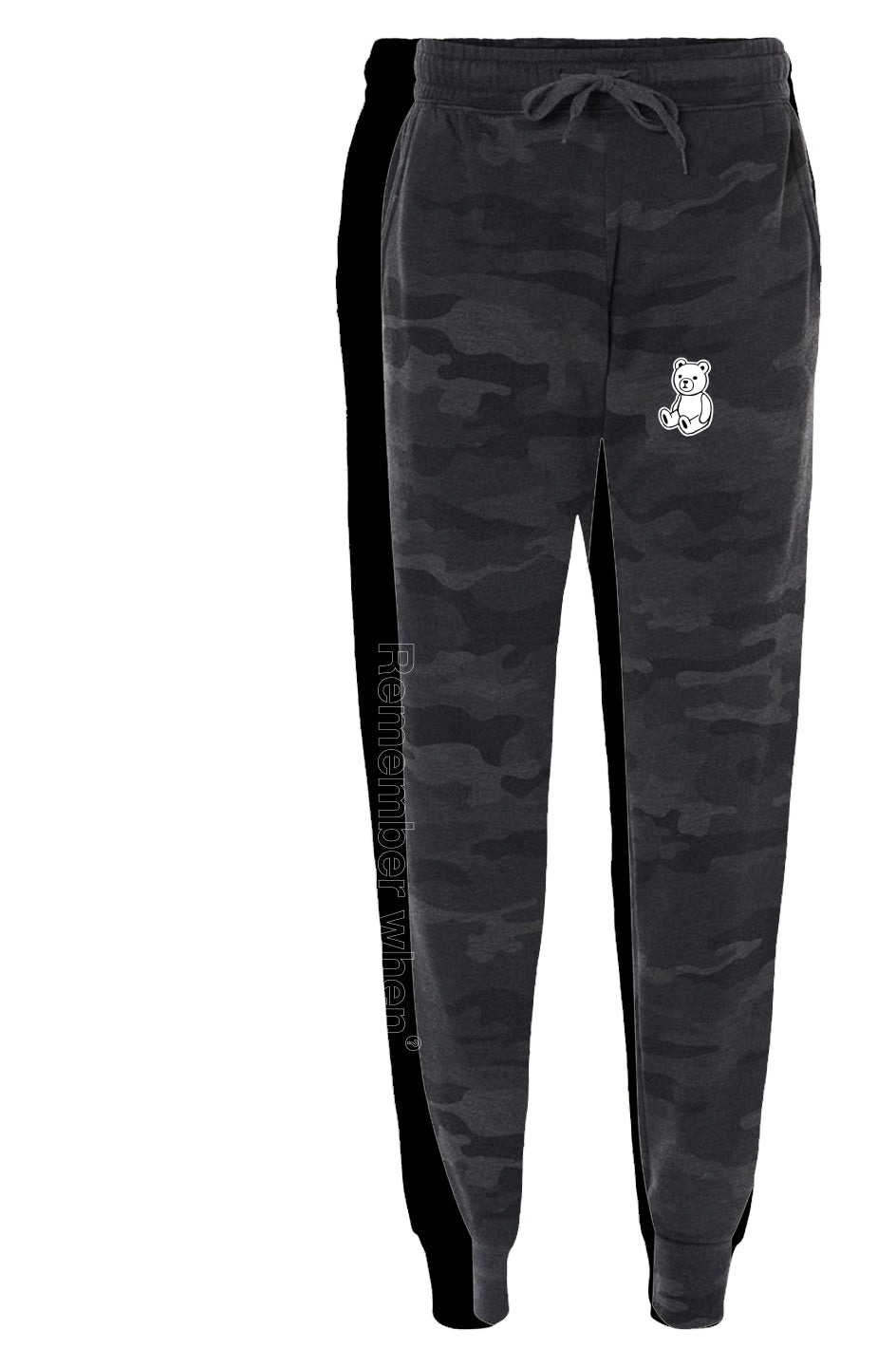 RememberWhen? Classic Womens Camo Sweatpants black