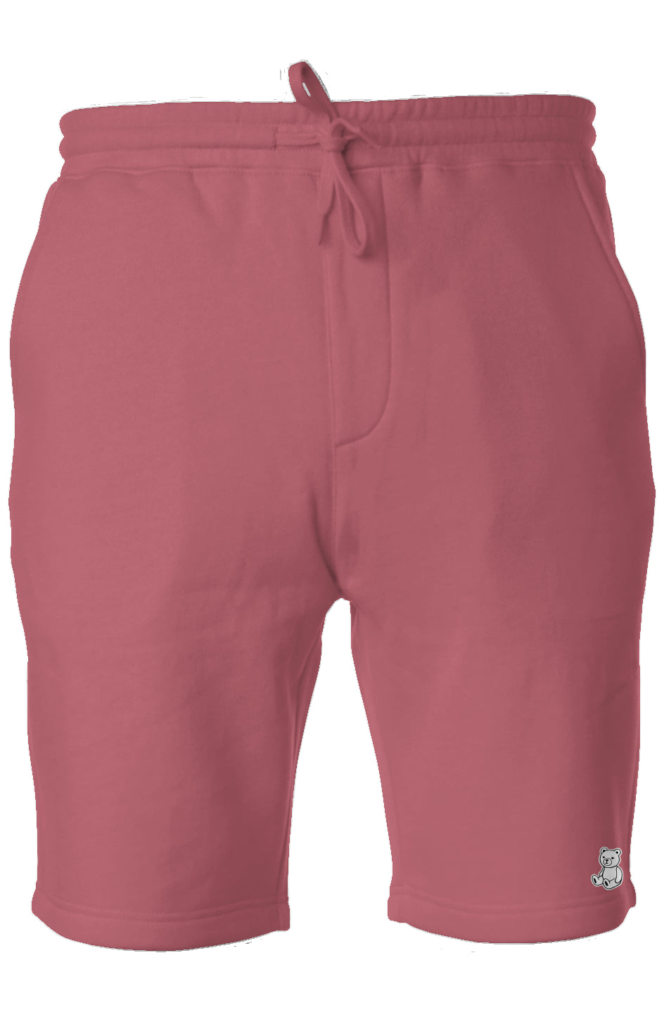 RememberWhen? Pastel Fleece Shorts Maroon