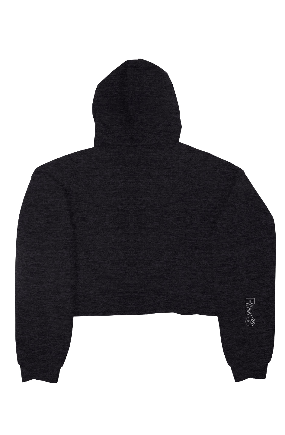 RememberWhen? Big Bear crop fleece hoodie dark hea