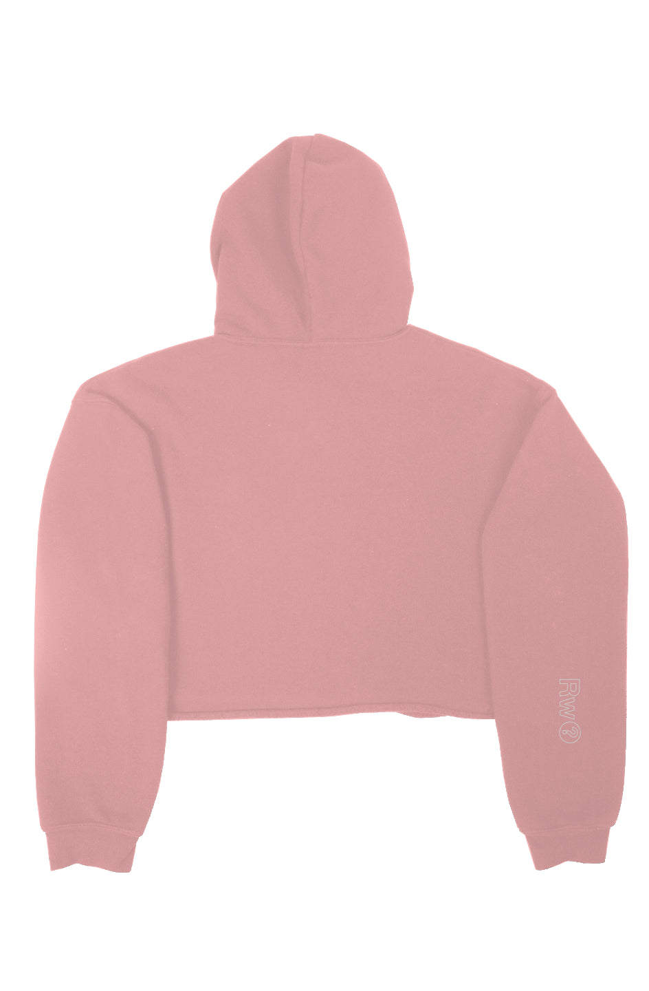 RememberWhen? Big Bear crop fleece hoodie Pink