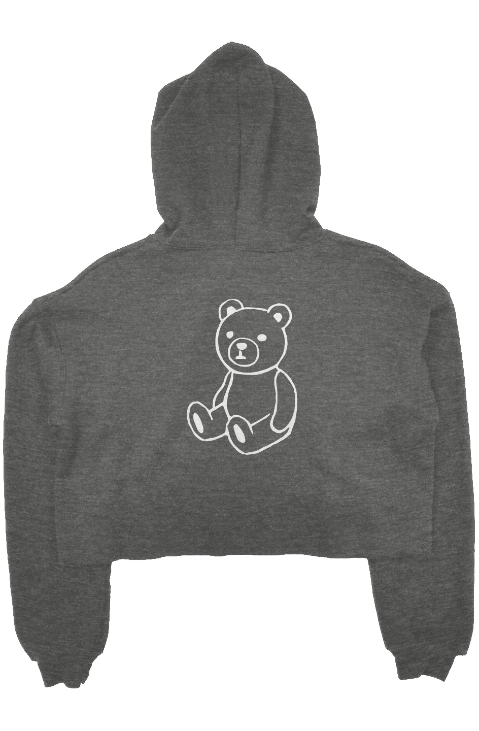 RememberWhen? Big Bear crop fleece hoodie Deep Hea