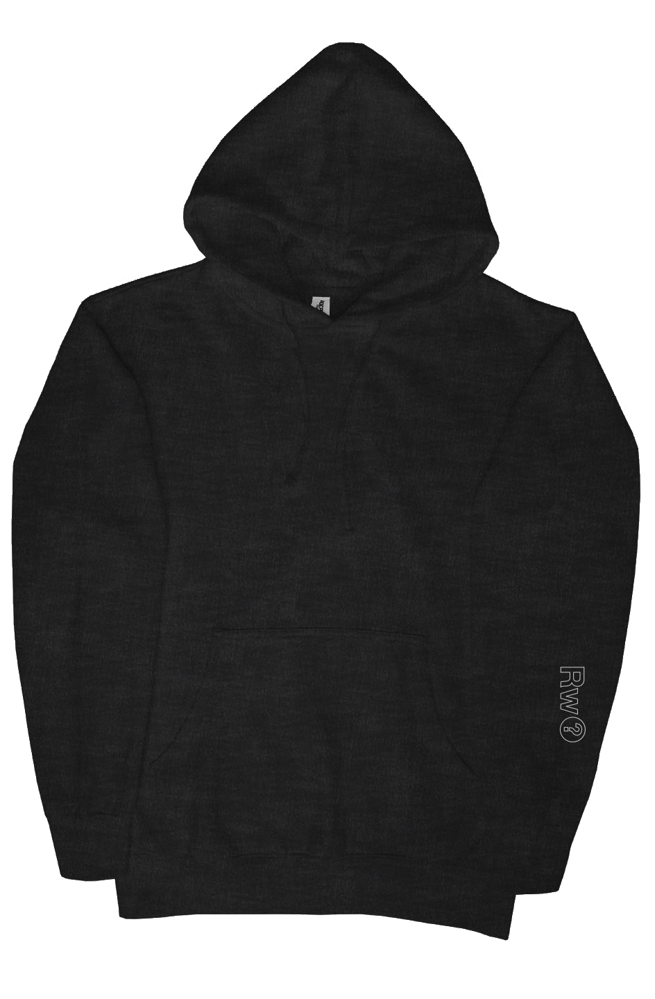 RememberWhen? Low key patch hoodie Charcoal Heathe