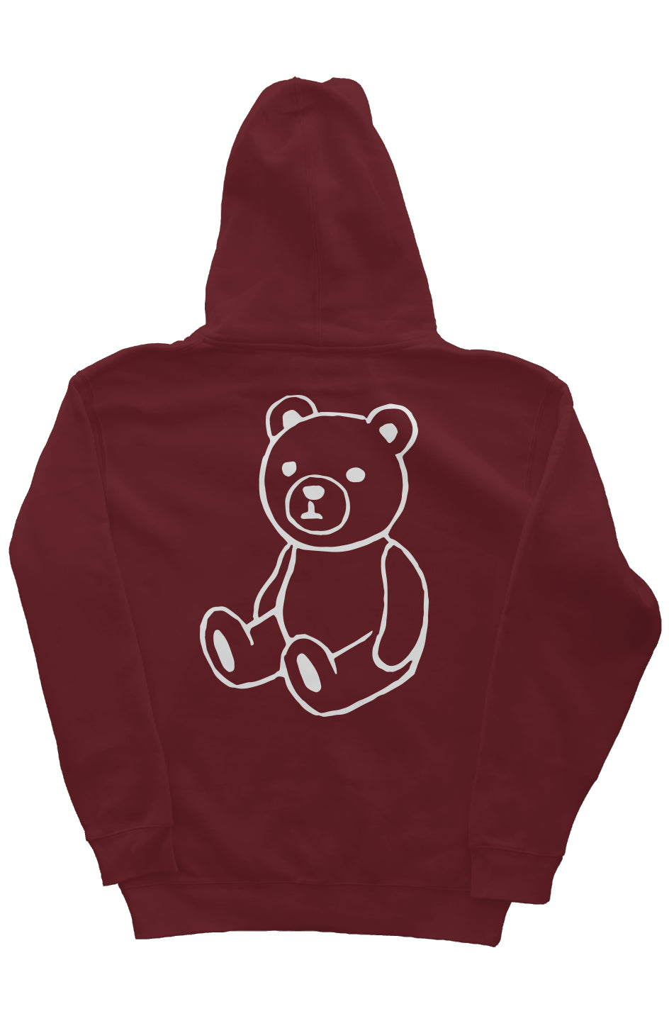 RememberWhen? Low key patch hoodie Maroon