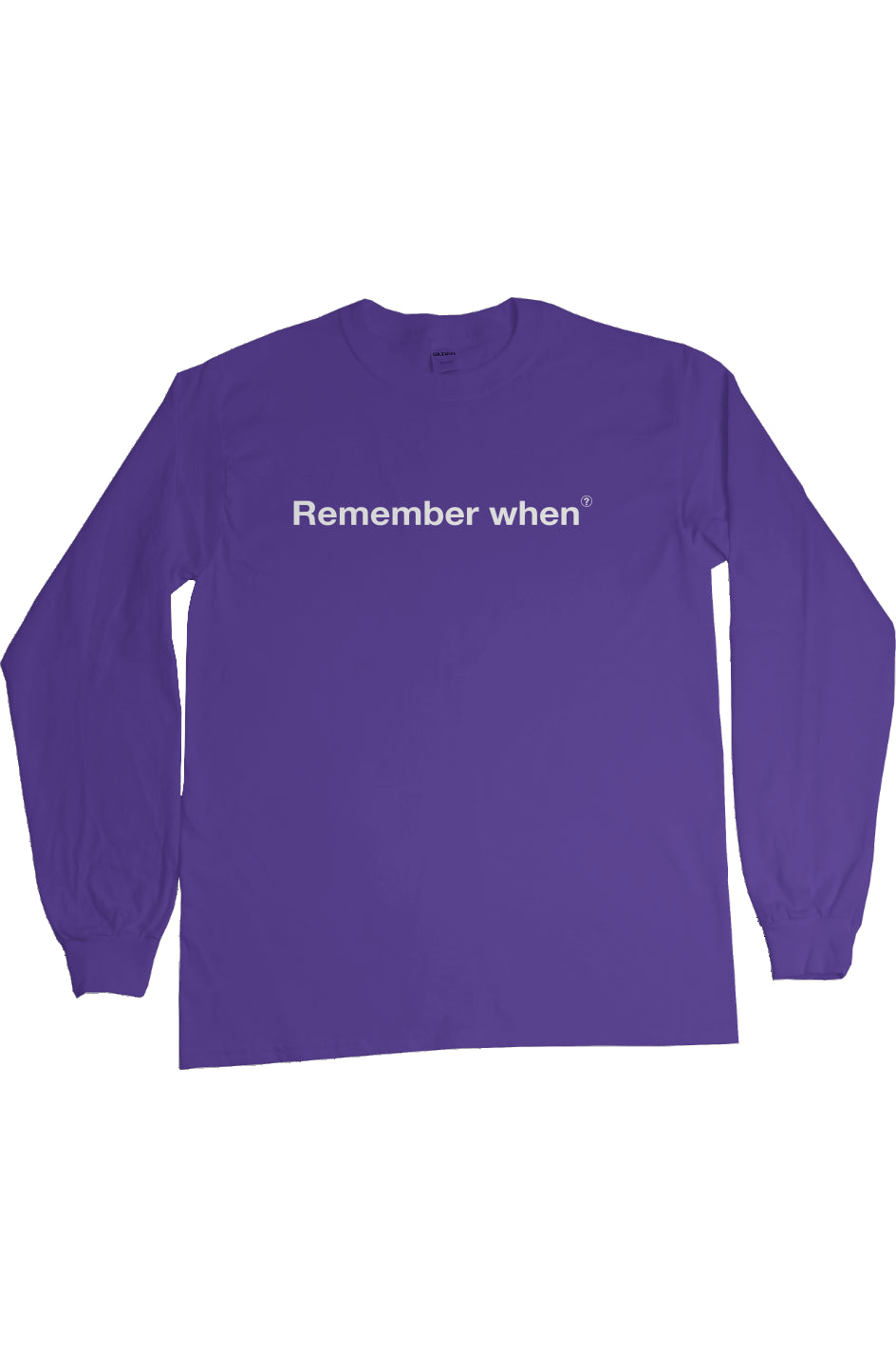 RememberWhen? All out Long sleeve tee Purp