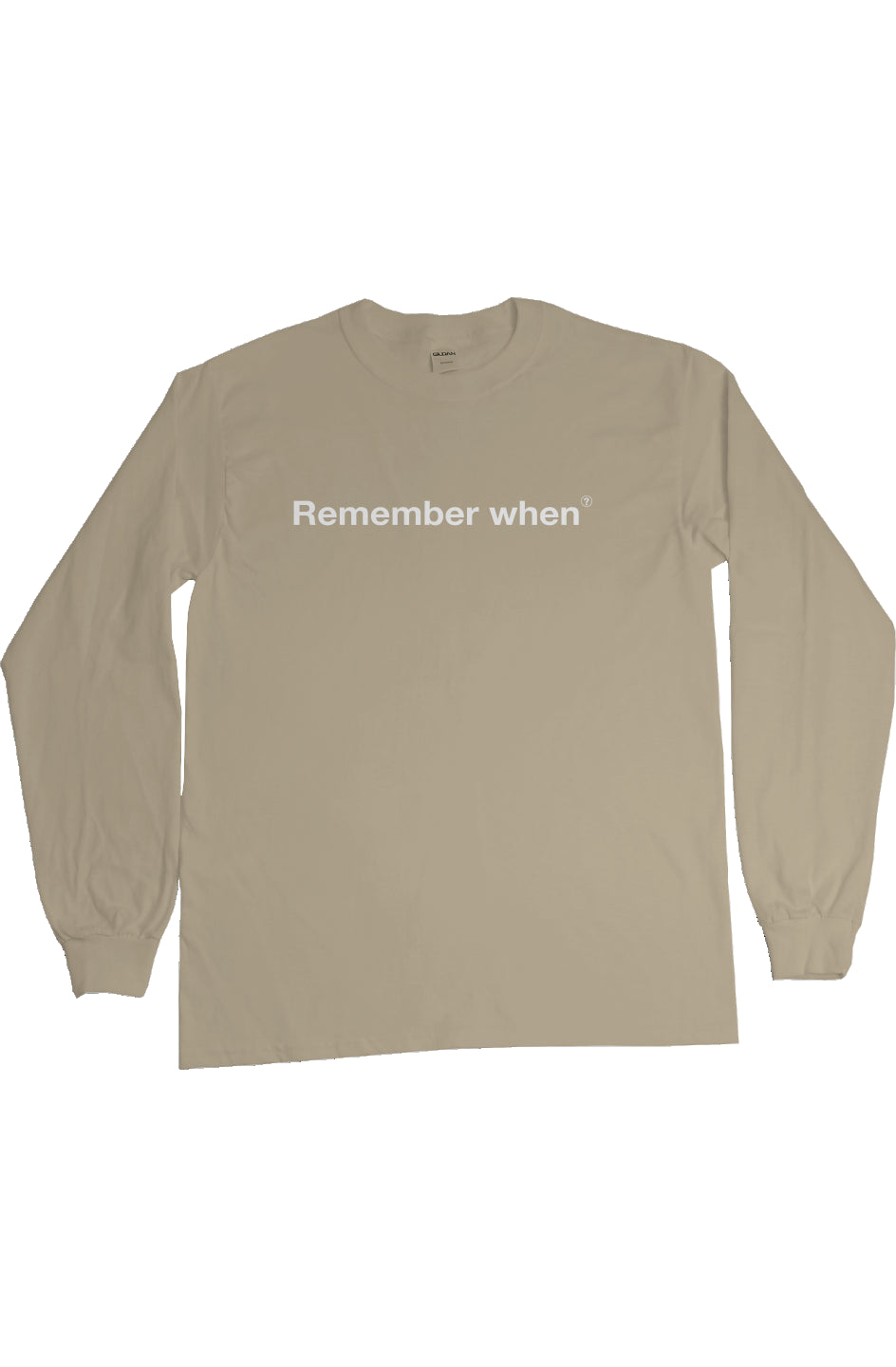 RememberWhen? All out Long sleeve tee Sand