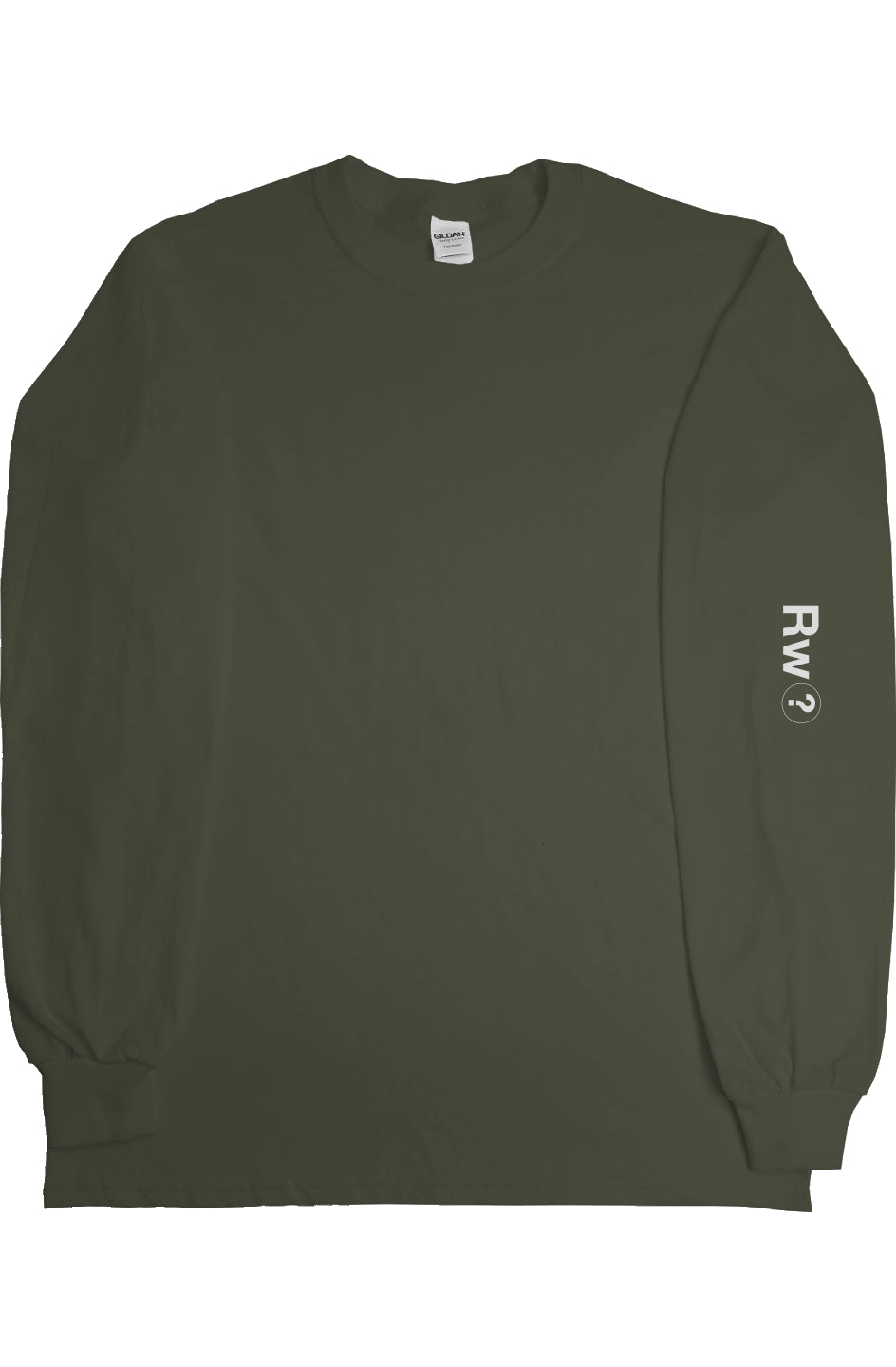 RememberWhen? All out Long sleeve tee Military Gre