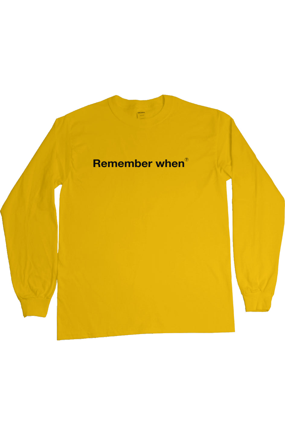 RememberWhen? All out Long sleeve tee Gold