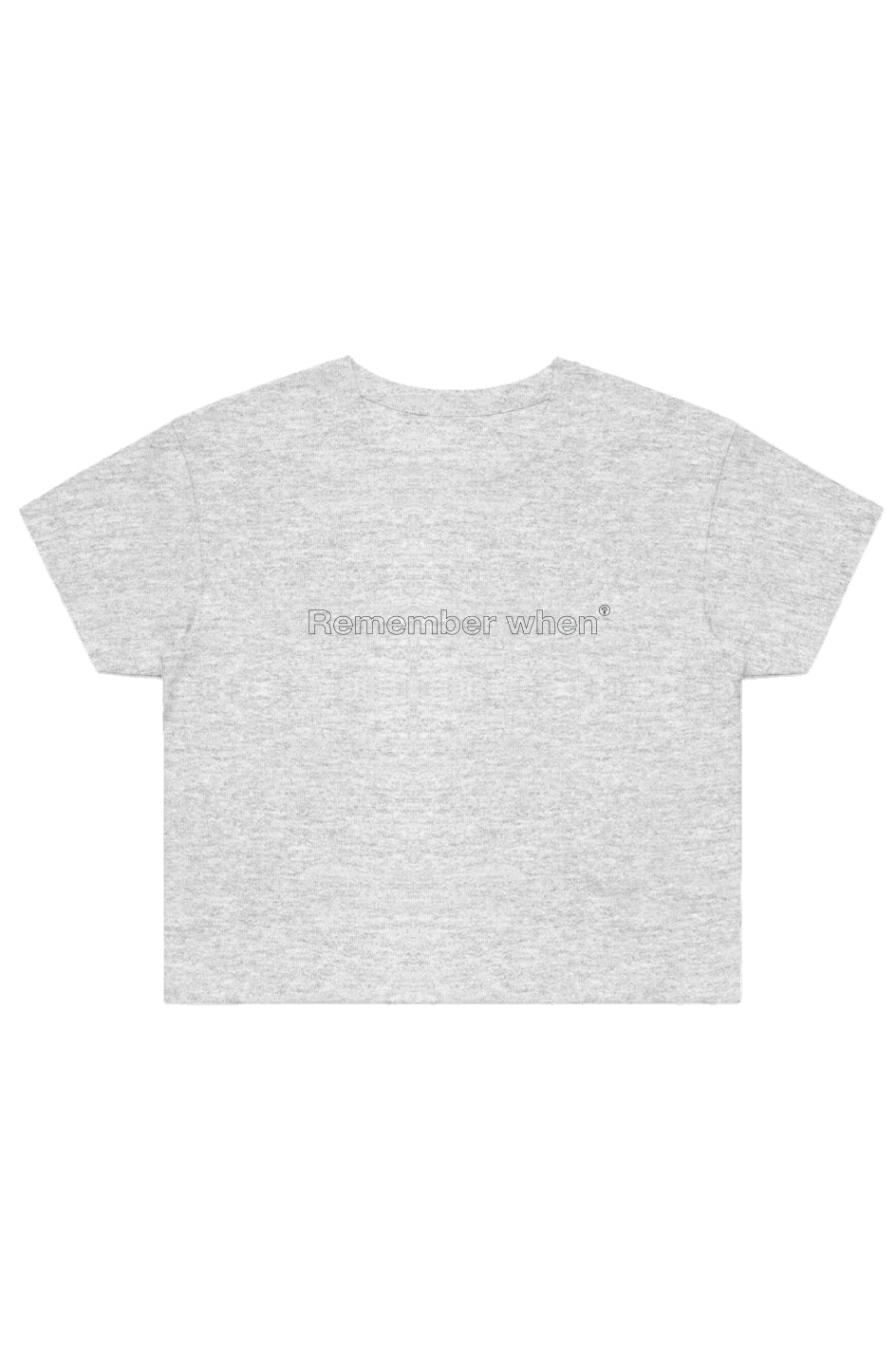 RememberWhen? Classic Crop Tee Athletic Heather