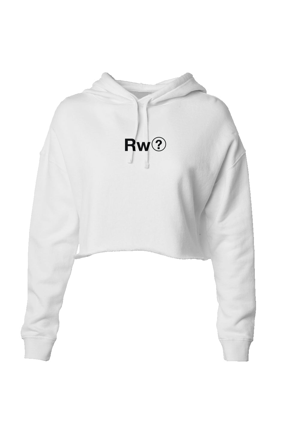 RememberWhen? Rw? lightweight crop hoodie White