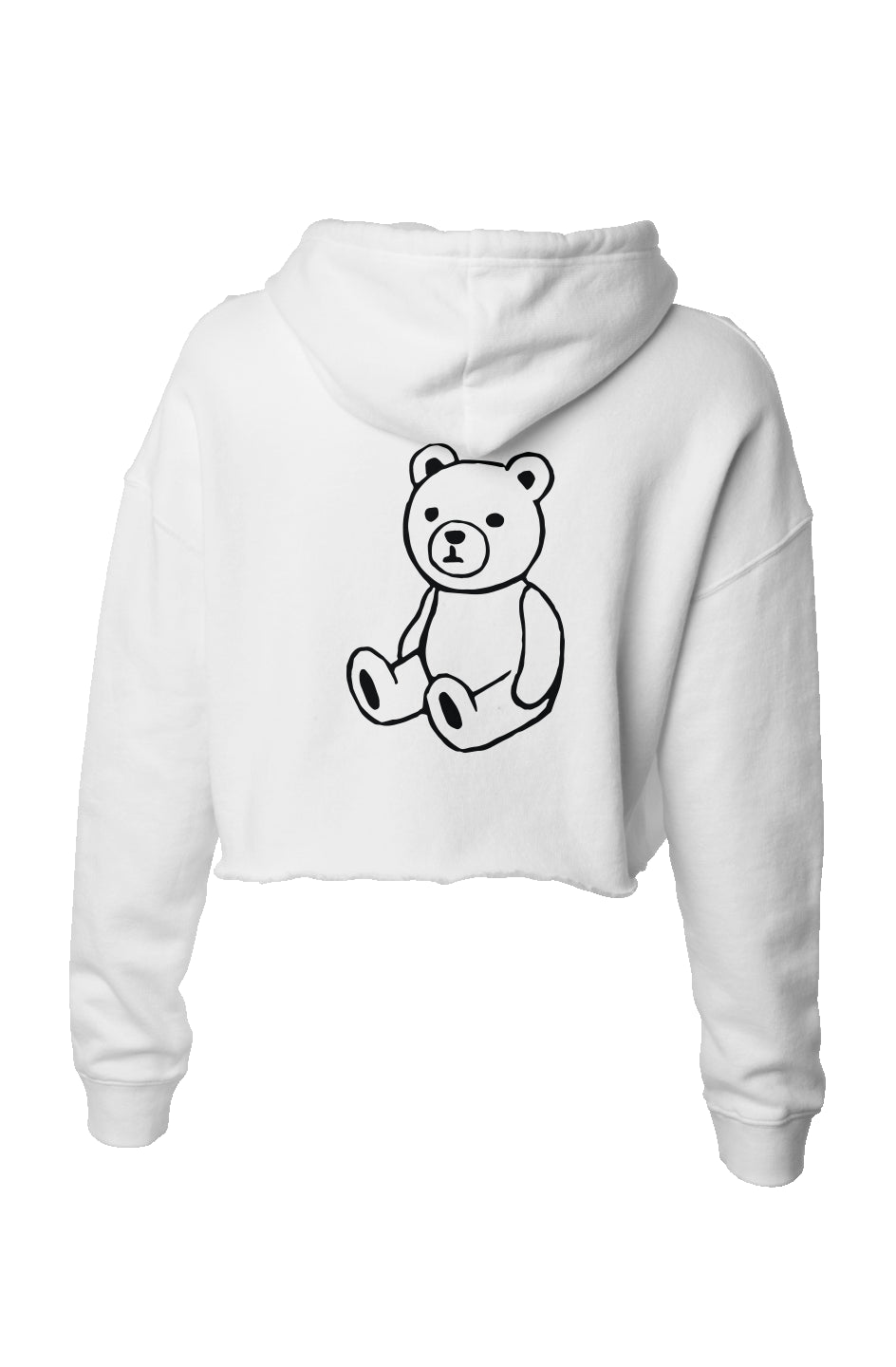 RememberWhen? Rw? lightweight crop hoodie White