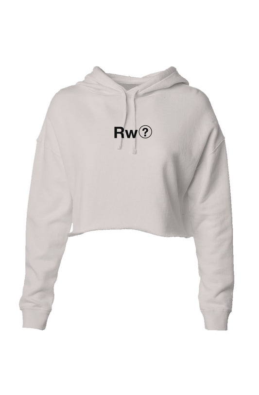 RememberWhen? Rw? lightweight crop hoodie Bone