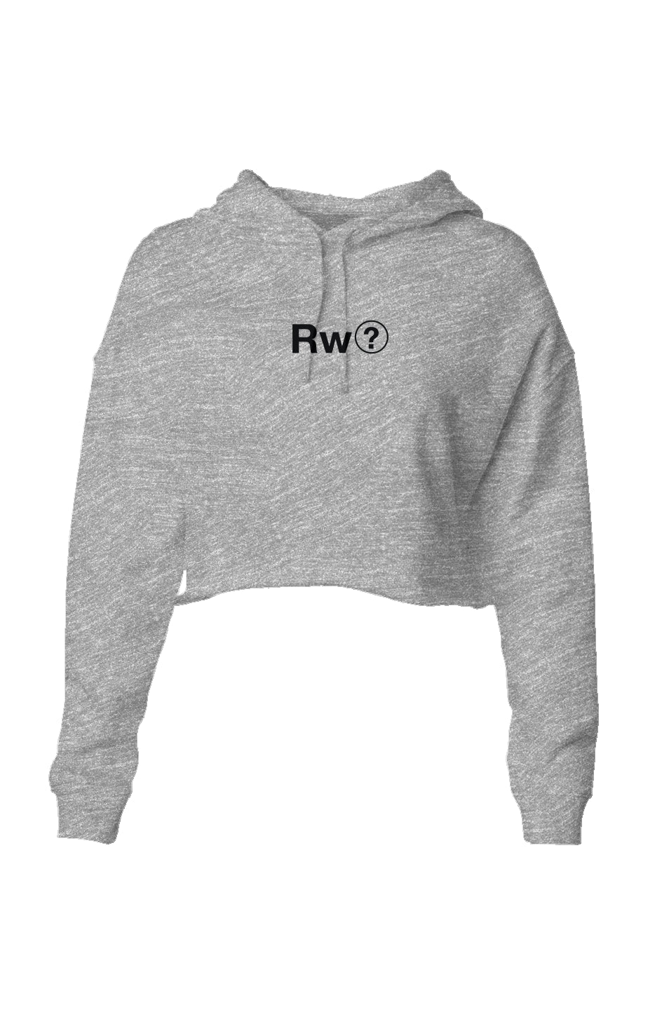 RememberWhen? Rw? lightweight crop hoodie Grey Hea