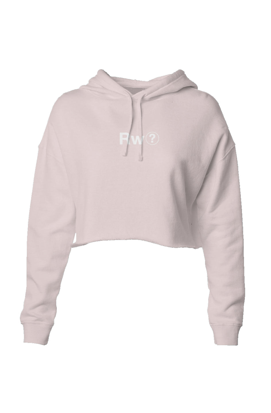 RememberWhen? Rw? lightweight crop hoodie Blush