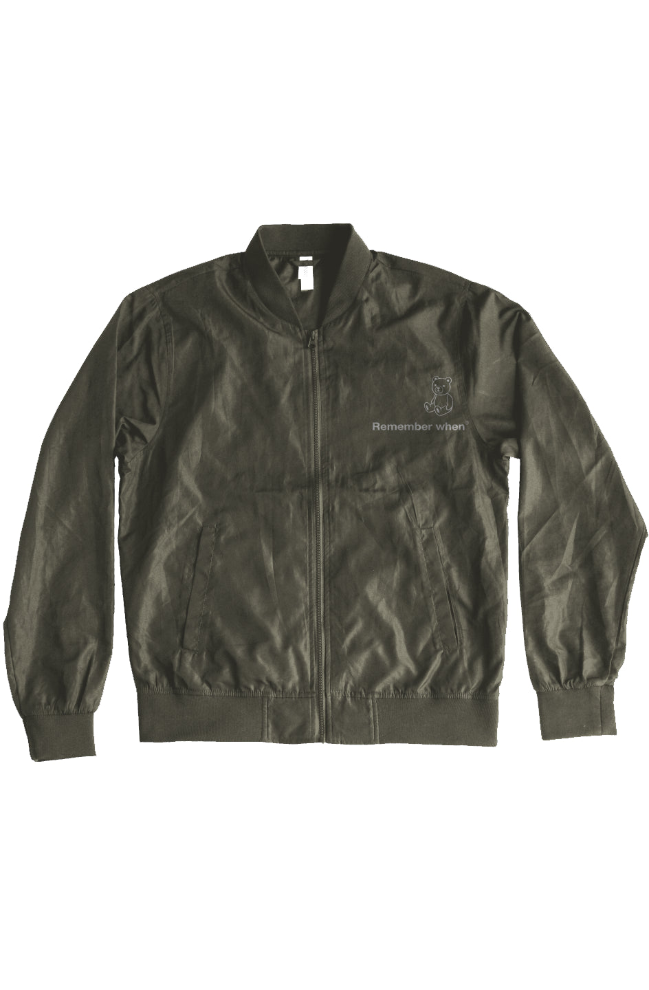 RememberWhen? Lightweight Bomber Jacket Army