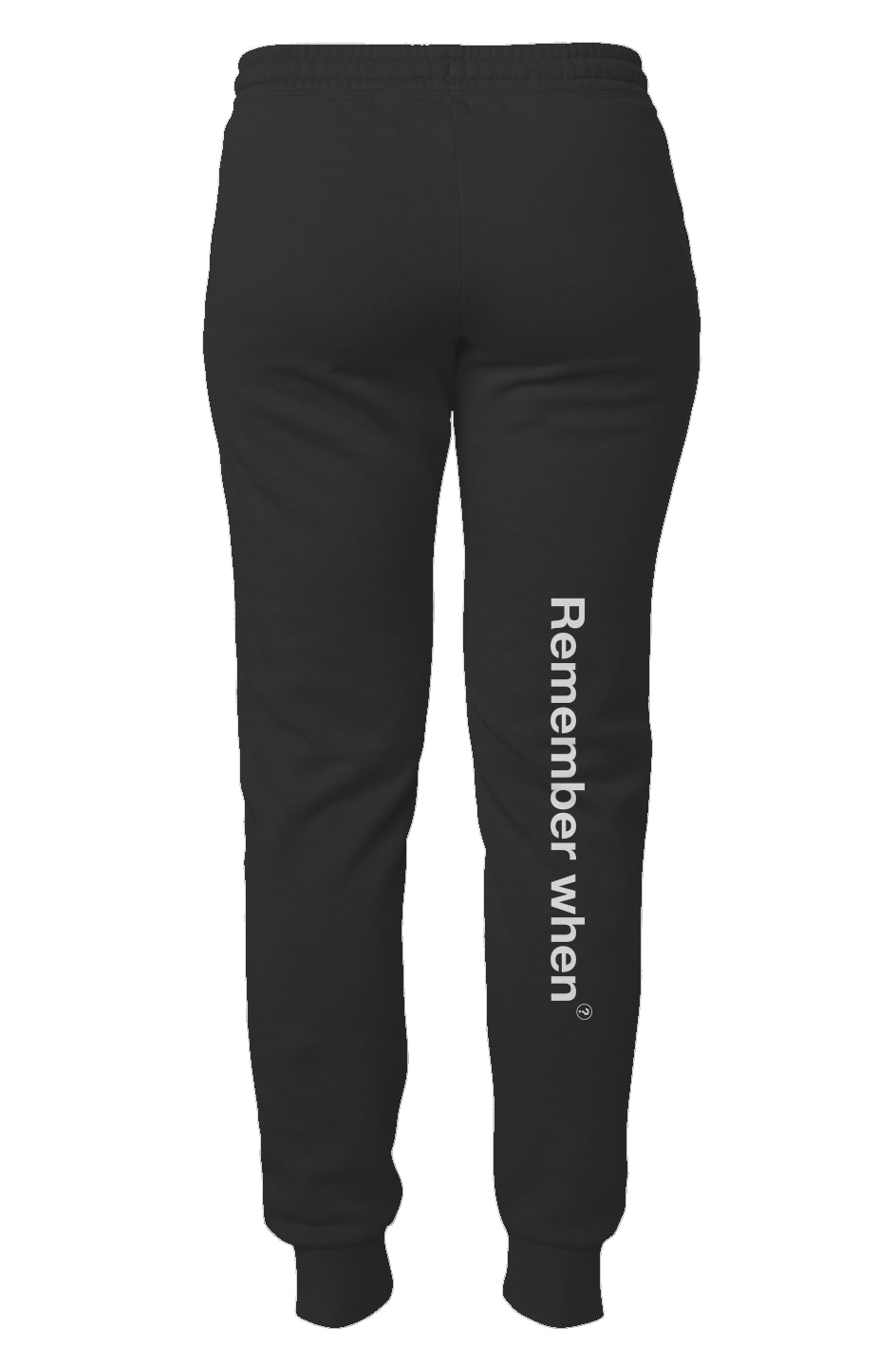 RememberWhen? Womens Leg Logo Sweatpants Black