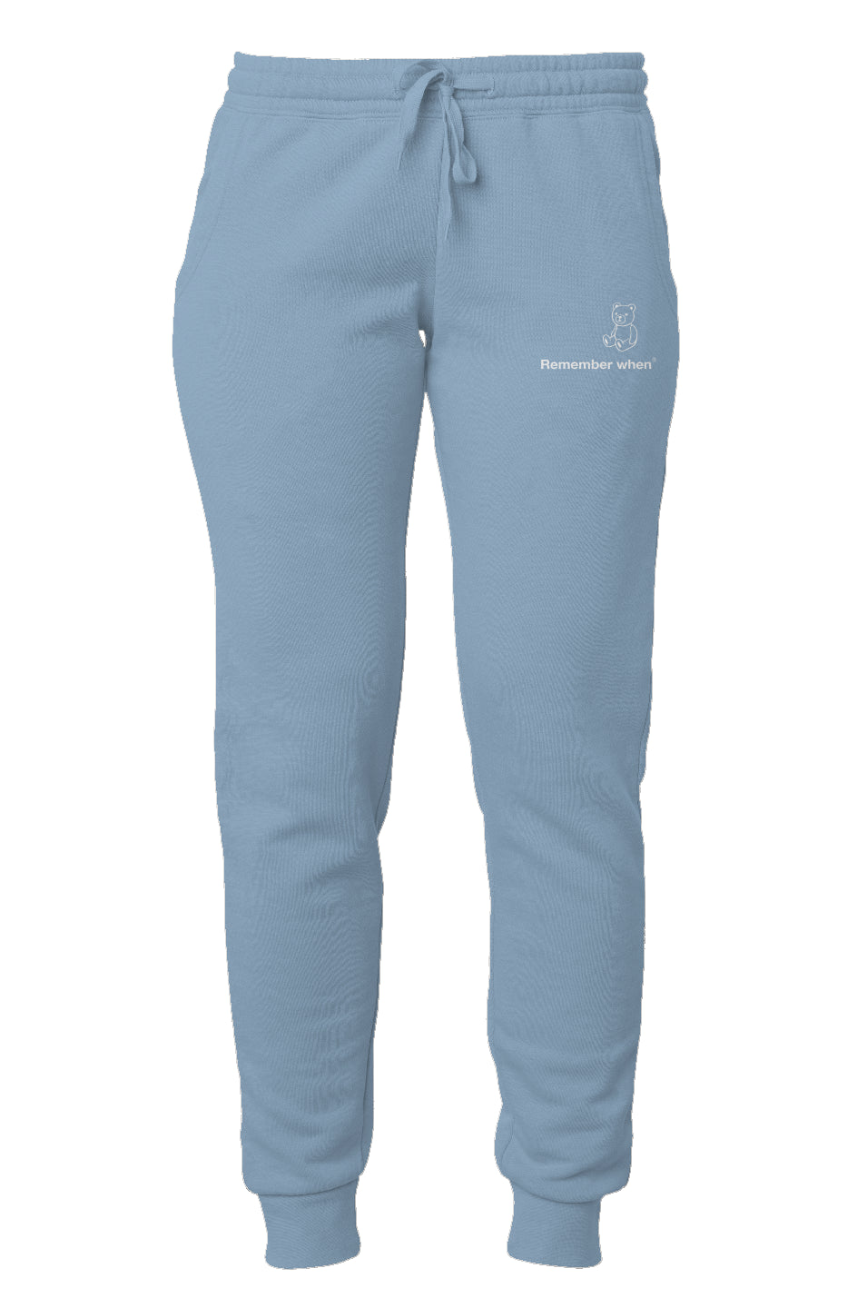 RememberWhen? Womens Leg Logo Sweatpants Misty Blu