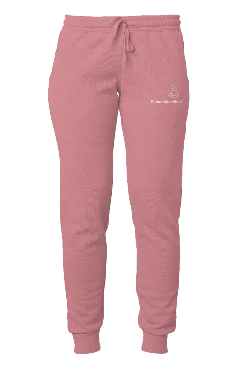 RememberWhen? Womens Leg Logo Sweatpants Dusty Ros