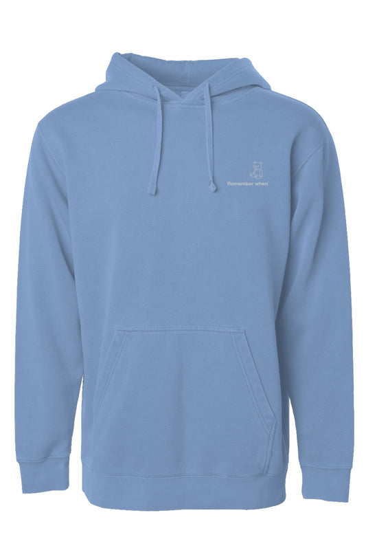 RememberWhen? Classic Pastel Hoodie White Logo Lig